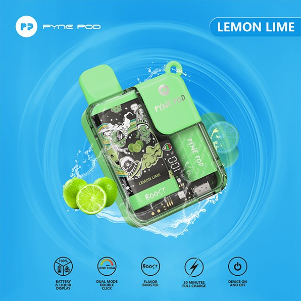 Pyne Pod Nicotine Disposable Vape Lemon Lime 5ct