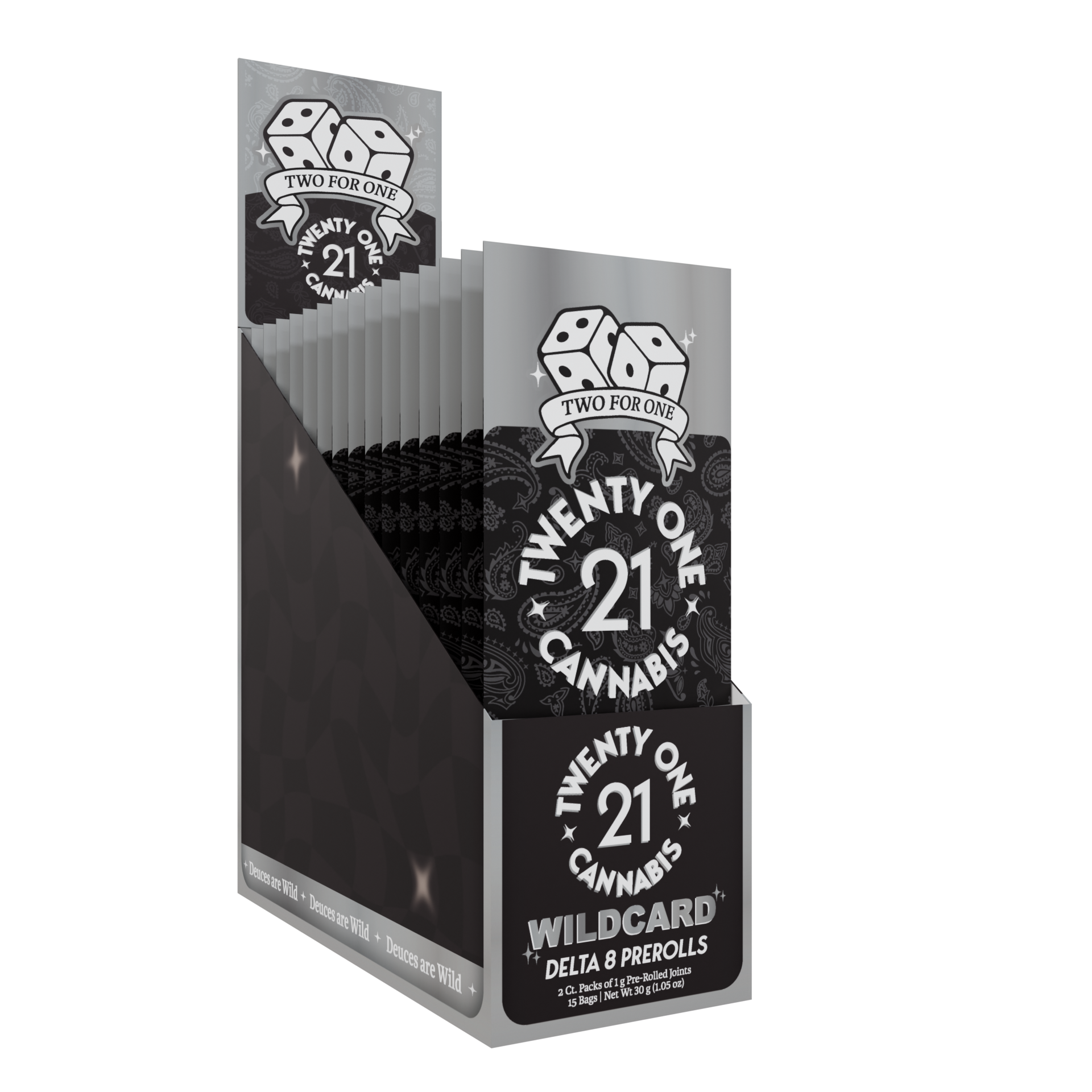 Twenty One Cannabis Joints 1g D8 Wildcard