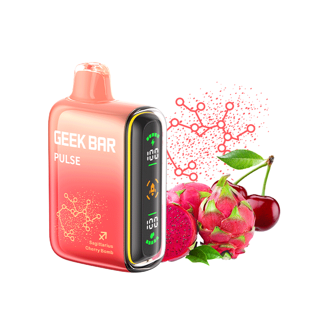 Geek Bar Nicotine Disposable Vape 15000p Cherry Bomb 5ct