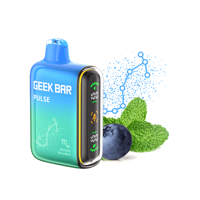 Geek Bar Nicotine Disposable Vape 15000p Blue Mint 5ct