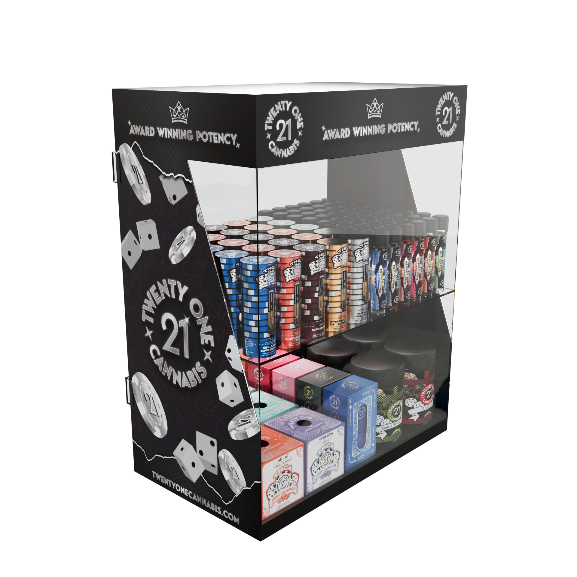 Twenty One Marketing Material Acrylic Display