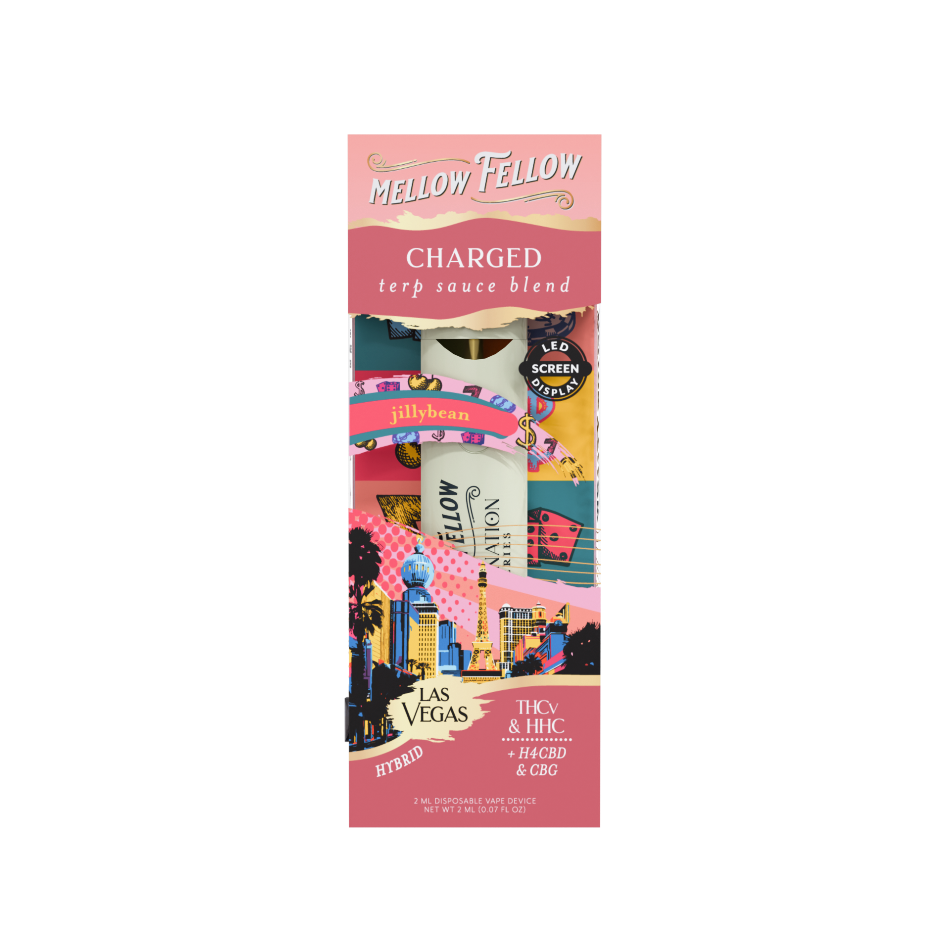 Mellow Fellow Terp Sauce Disposable Vape 2ml Charged Blend Jillybean (hybrid)