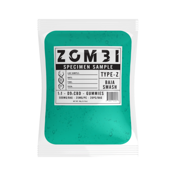 Zombi Edibles 500mg D9 Baja Smash 6ct