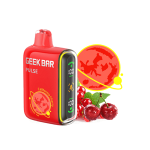 Geek Bar Nicotine Disposable Vape 15000p California Cherry 5ct