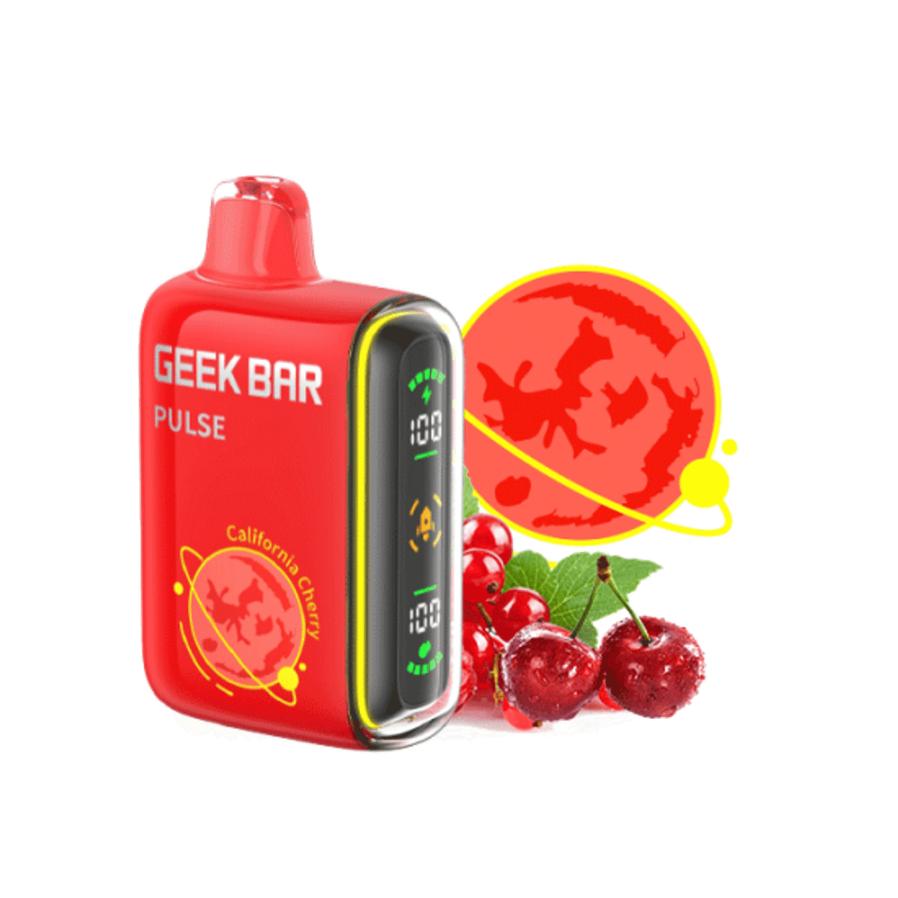 Geek Bar Nicotine Disposable Vape 15000p California Cherry 5ct