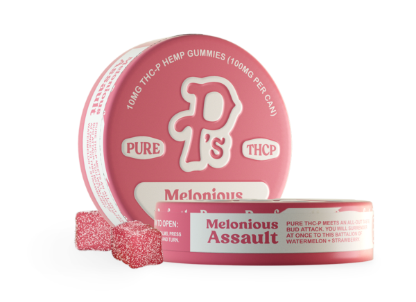 Pushin’ P’s Edibles 100mg THCP Melonious Assault 6ct