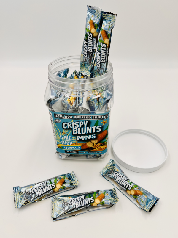 Crispy Blunts Mini 1pc Edibles 5mg THCP Vanilla 40ct
