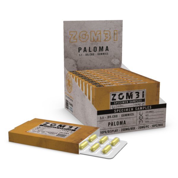 Zombi Edibles 200mg D9 Paloma 10ct