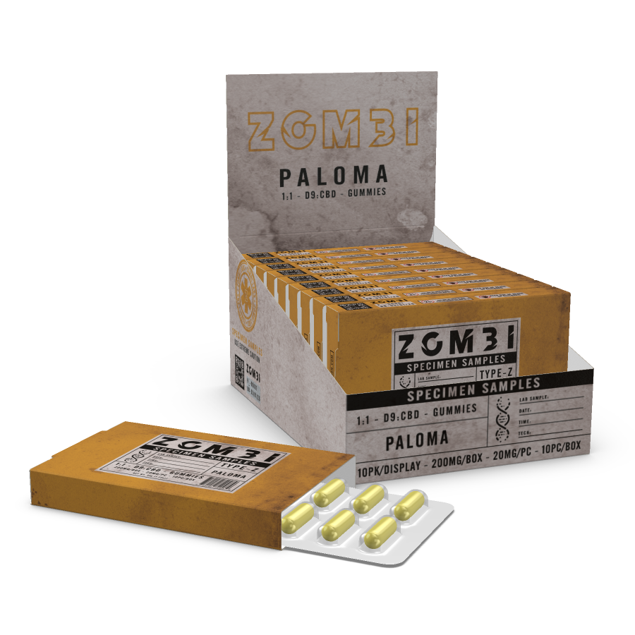 Zombi Edibles 200mg D9 Paloma 10ct