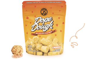 Dope Dough Edibles 200mg D9 Churros 10ct
