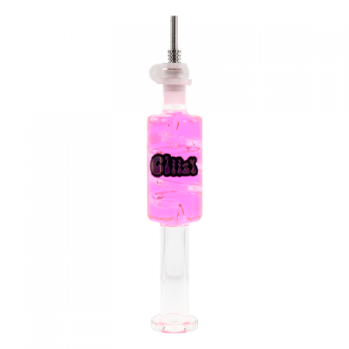 Gliizy Accessories 7″ Glass Honey Straw Pink