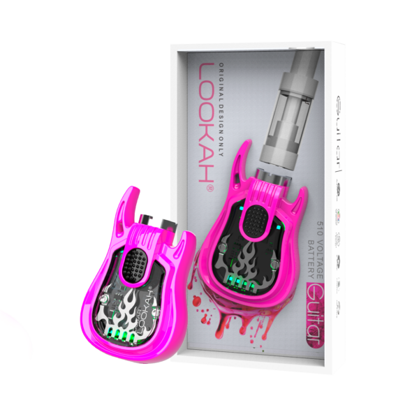 Lookah Accessories 510 Guitar 2.0 Pink 5ct