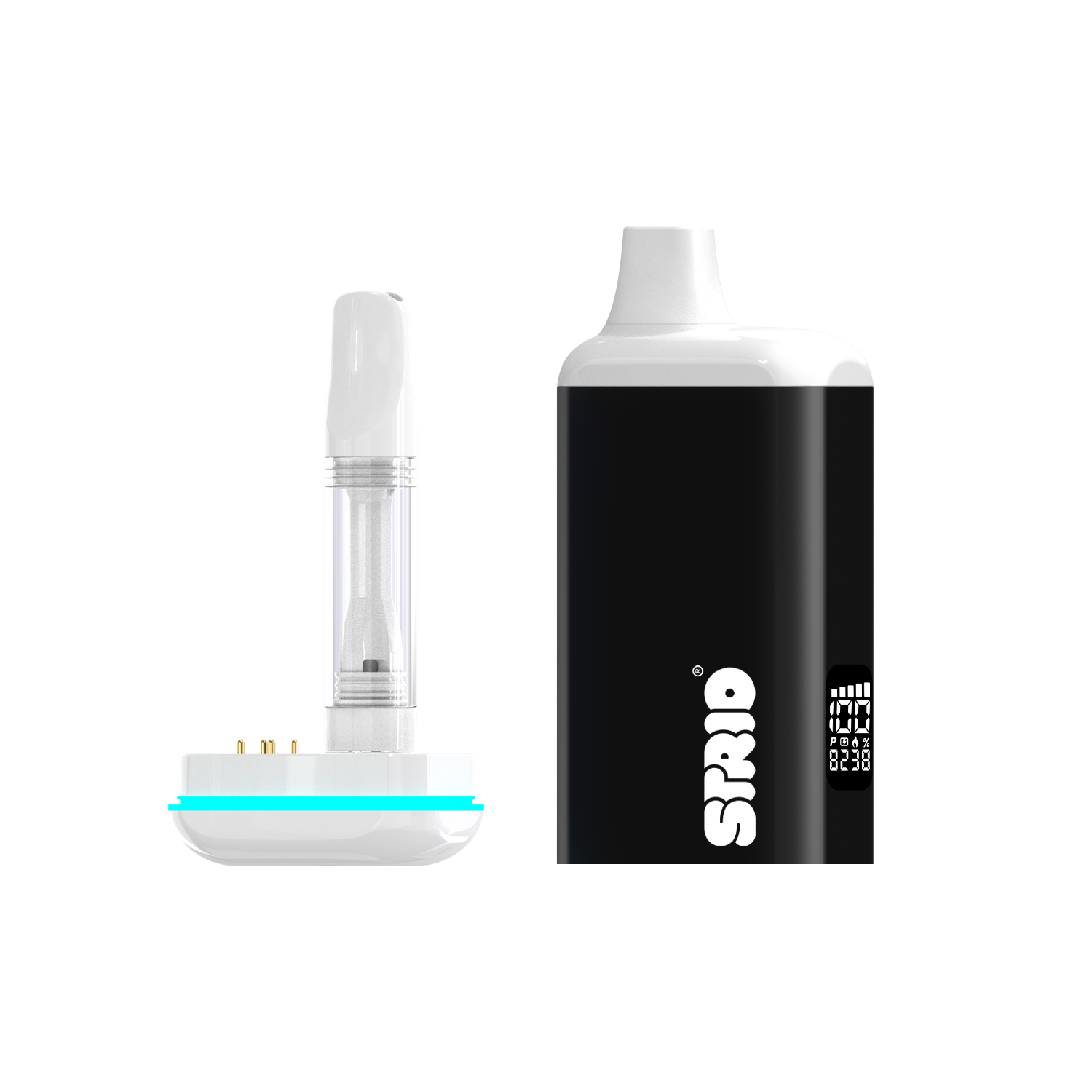 Strio Accessories 510 Battery Cartbox Pro + Screen 2g Black 10ct