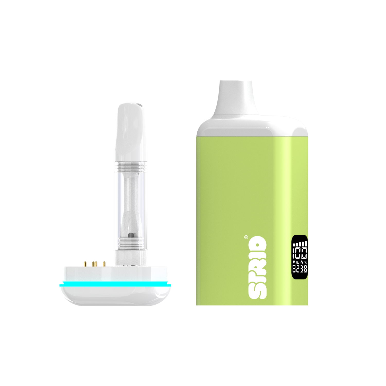 Strio Accessories 510 Battery Cartbox Pro + Screen 2g Green 10ct