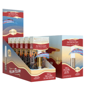 Mellow Fellow Vape Cartridge Terp Sauce 2ml Introvert Blend Blue Razz Slushi (Indica)