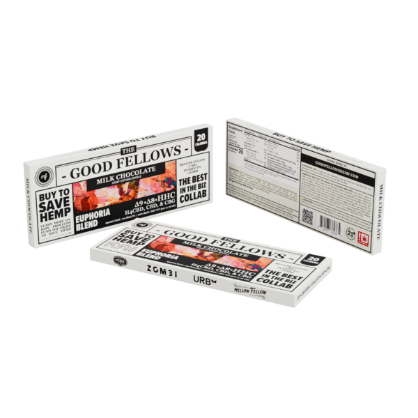 Good Fellows Chocolate Bar Euphoria Blend Milk Chocolate 10ct