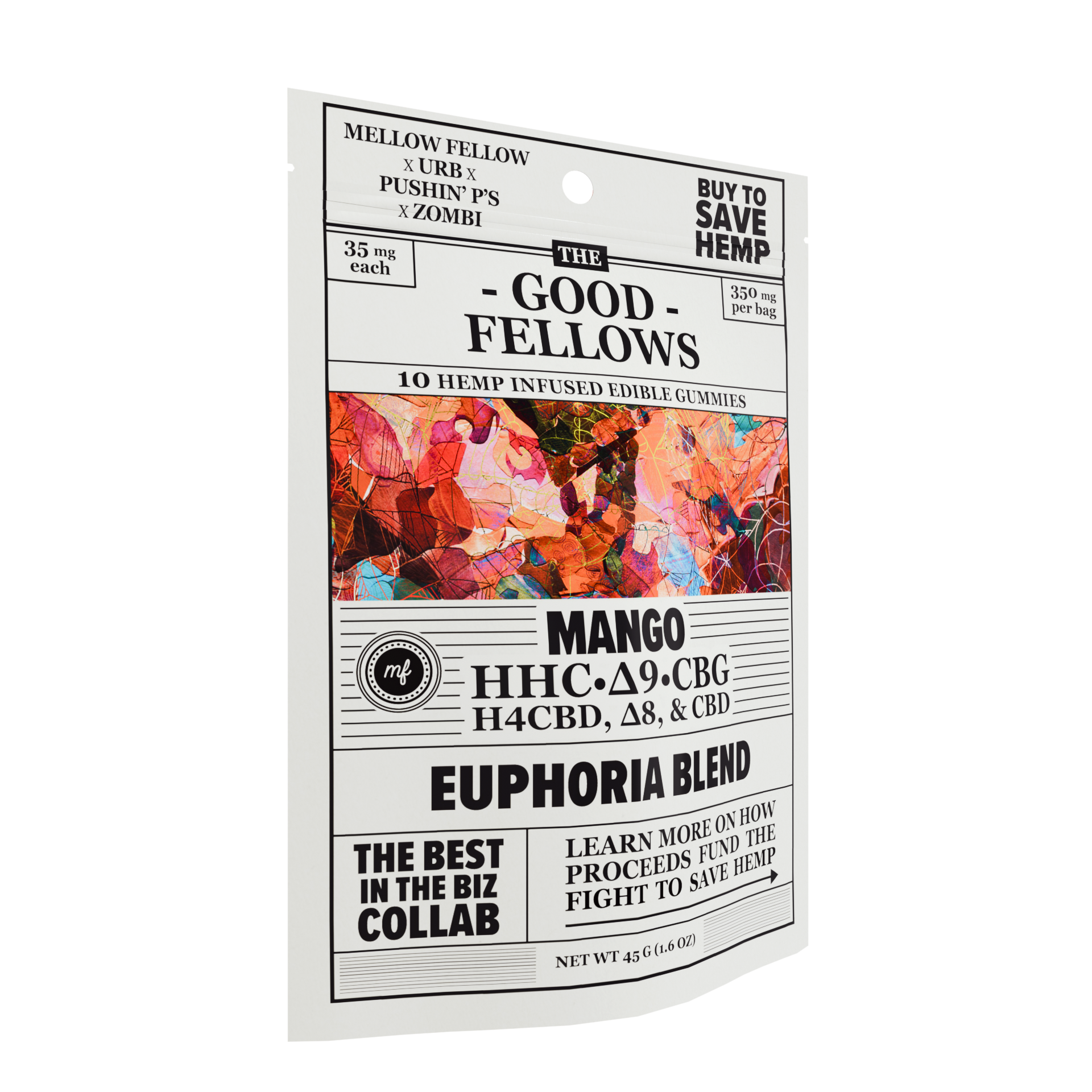 Good Fellows Infused 10pc Edibles Euphoria Blend Mango 6ct