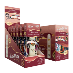 Mellow Fellow Disposable Vape Spinners 1ml Euphoria Blend Berry Pie(sativa)