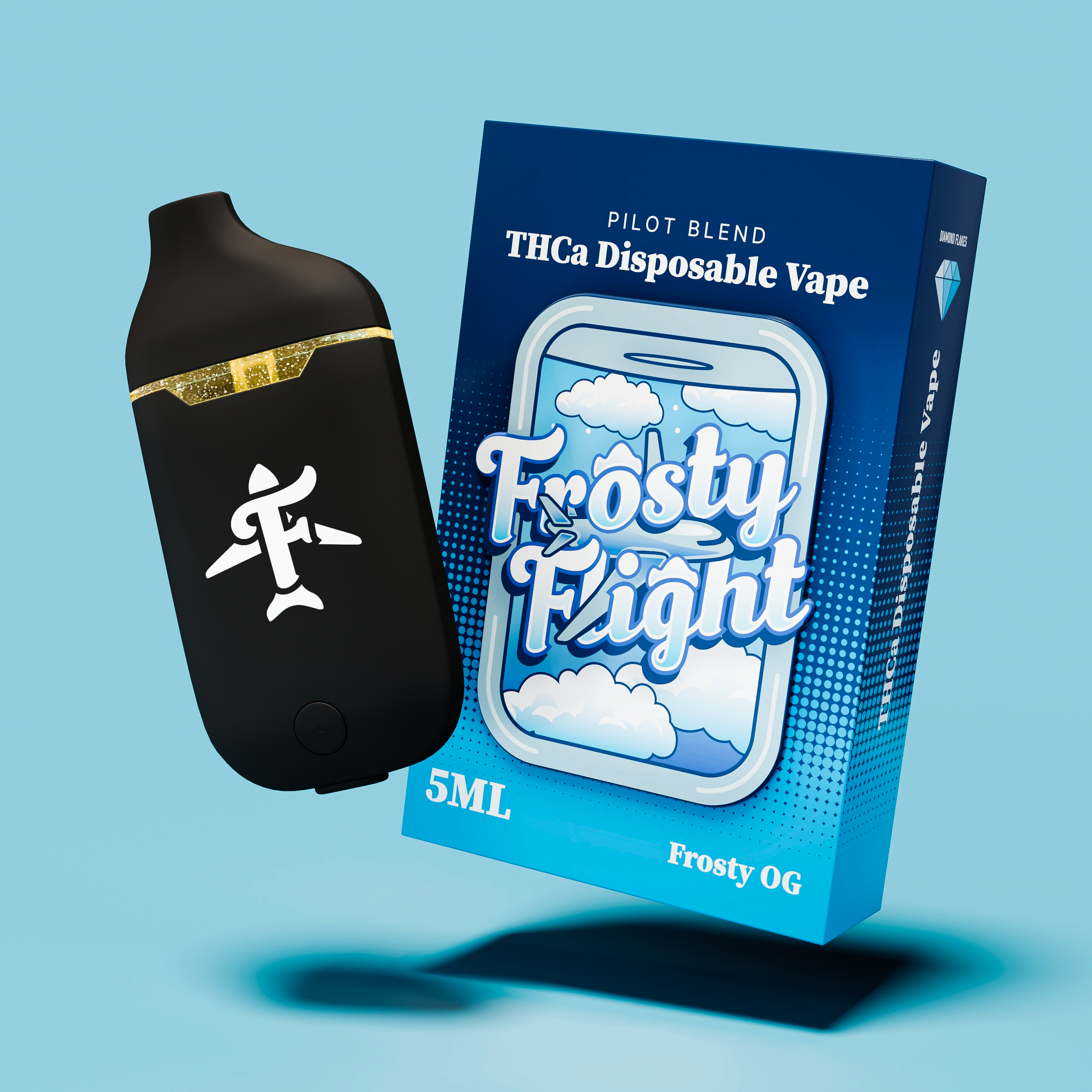 Frosty Flight Disposable 5ml THCa Pilot Blend – Frosty OG