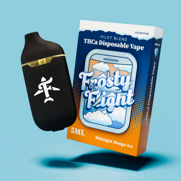 Frosty Flight Disposable Ice Edition 5ml THCa Pilot Blend – Midnight Mango Ice