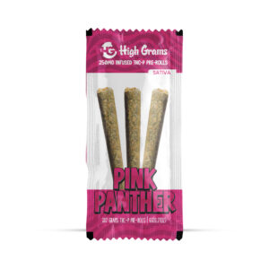 High Grams 3pc Infused Prerolls 6G THCp Blend Pink Panther (sativa)