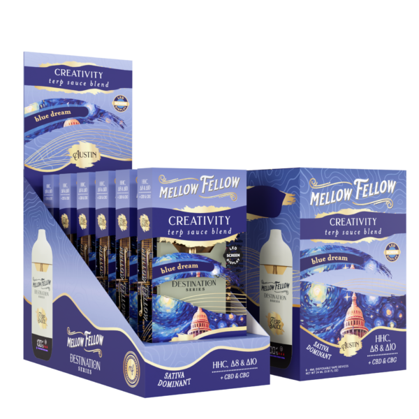 Mellow Fellow Disposable Vape Terp Sauce 5ml Creativity Blend Blue Dream (Sativa)