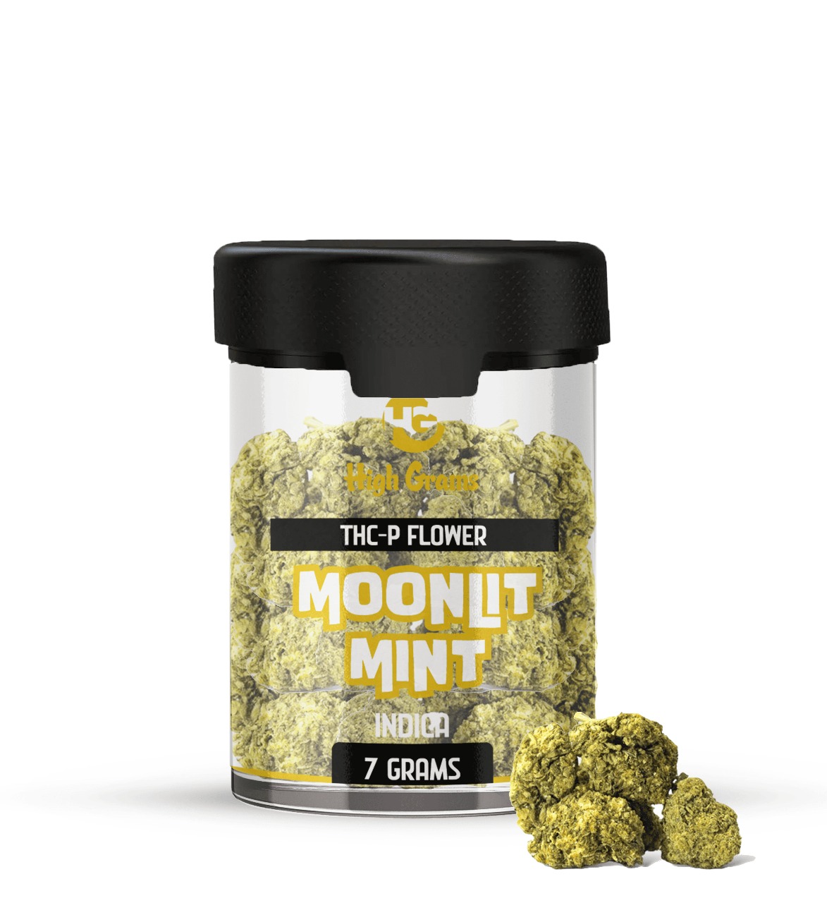 High Grams Flower 7g THCp Moonlit Mint (Indica)