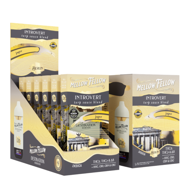 Mellow Fellow Disposable Vape Terp Sauce 5ml Introvert Blend Jager (Indica)