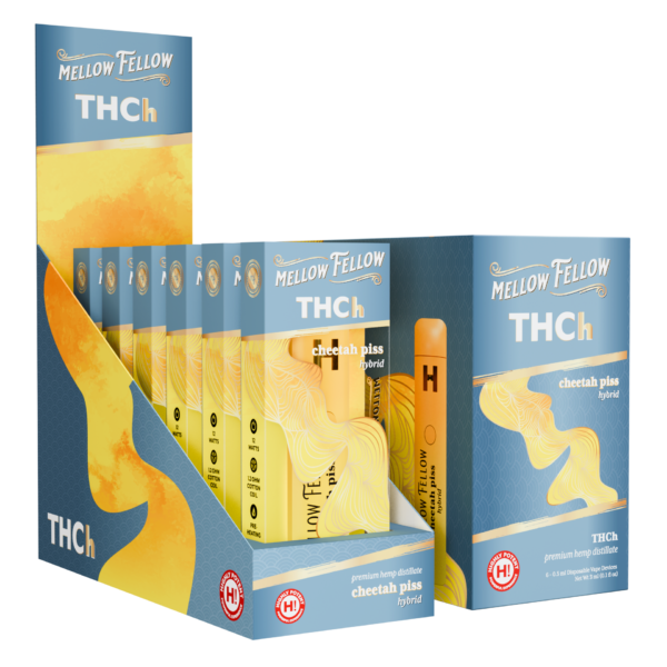 Mellow Fellow Disposable Vape 0.5ml THCh Cheetah Piss (Hybrid)