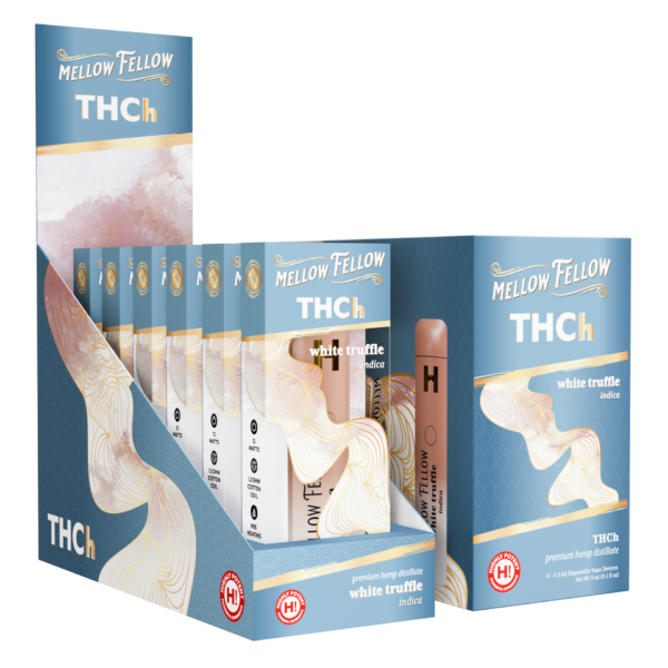 Mellow Fellow Disposable Vape 0.5ml THCh White Truffles (Indica)