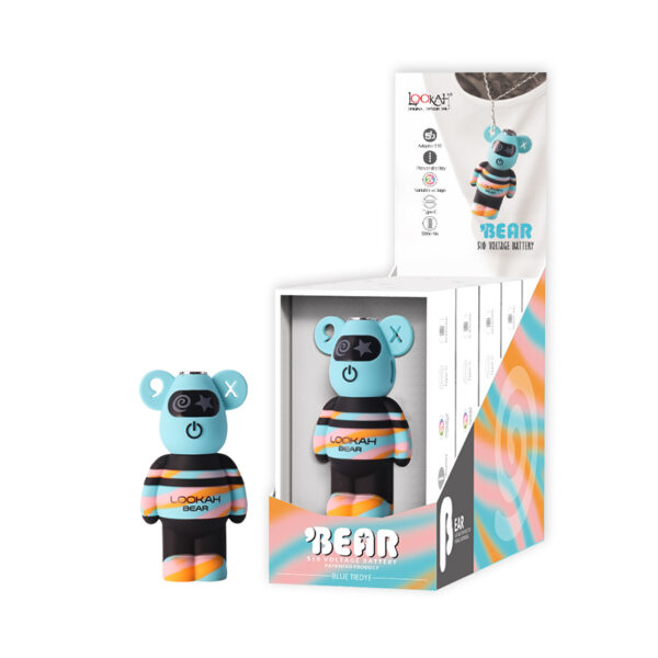 Lookah Accessories 510 Battery Bear Blue Tie Dye 5ct