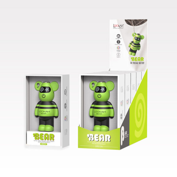 Lookah Accessories 510 Battery Bear Green 5ct
