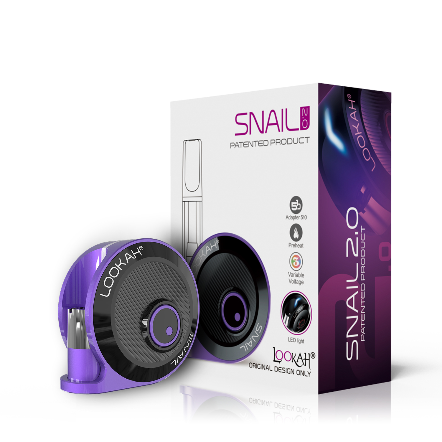 Lookah Accessories Snail 2.0 510 Battery Purple