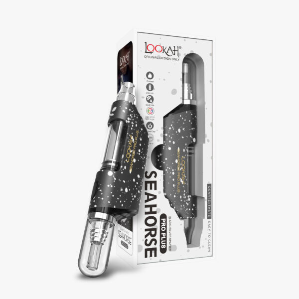 Lookah Accessories Seahorse Pro Plus Spatter Edition Black Silver
