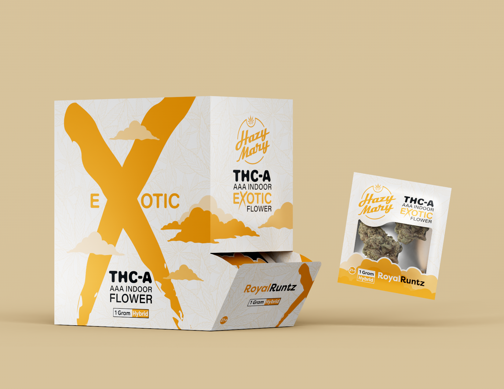 Hazy Mary Exotic Flower 1g THCa Royal Runtz 20ct