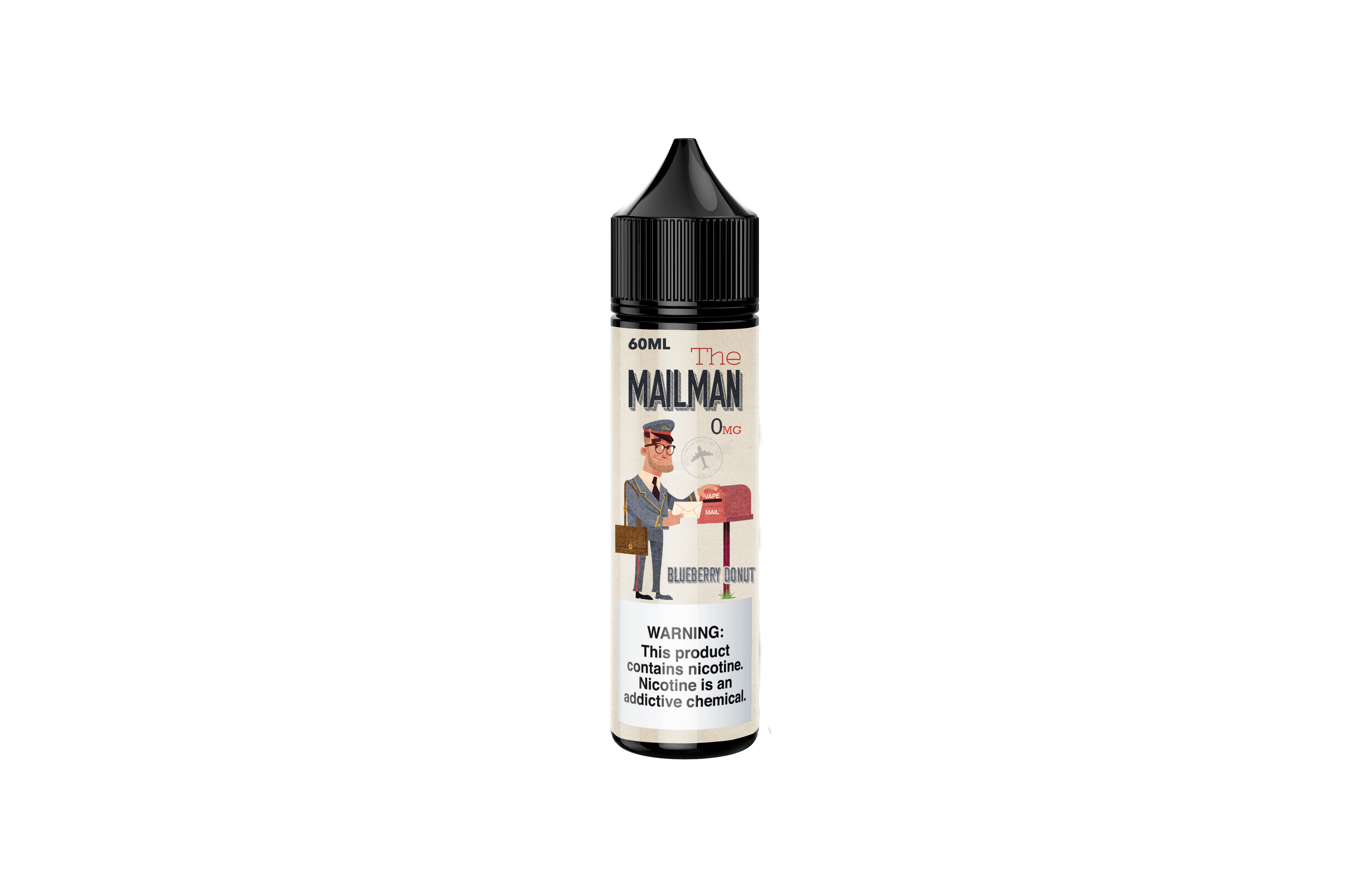 The Mailman Nicotine Juice 00mg Blueberry Doughnut