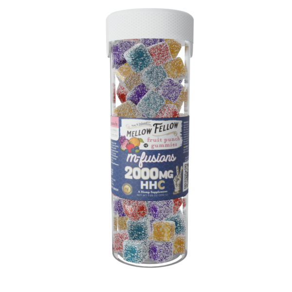 Mellow Fellow M-Fusions 40pc Edibles 2000mg HHC Fruit Punch