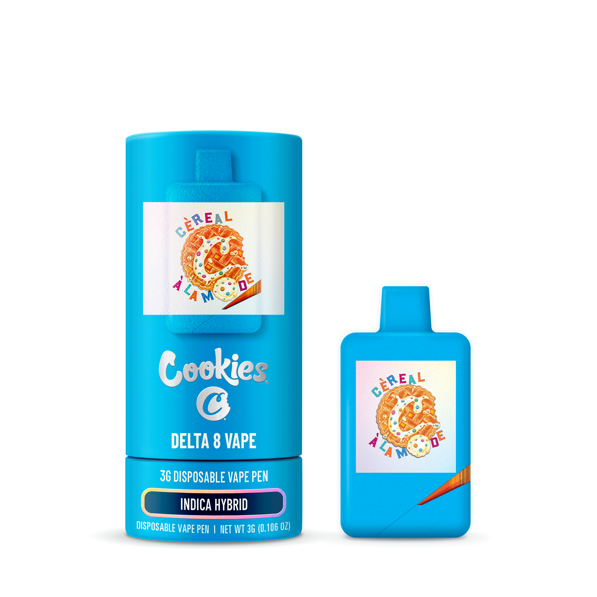 Cookies Disposable Vape 3ml D8 Cereal Alamode 6ct