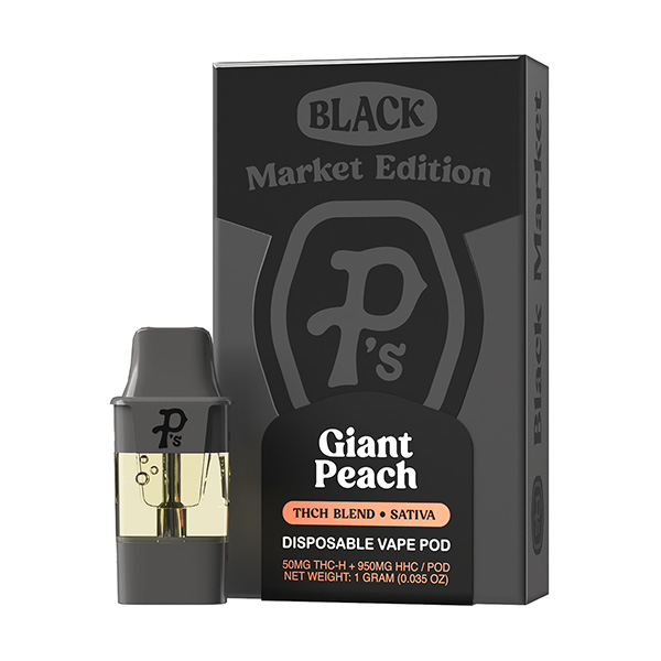 Pushin’ P’s Pack O Pods Disposable Vape 1ml THCP Giant Peach 6ct