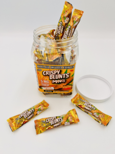 Crispy Blunts Mini 1pc Edibles 5mg THCP Peanut Butter 40ct