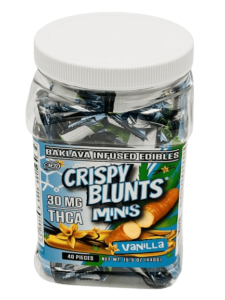 Crispy Blunts Mini 1pc Edibles 30mg D9 Vanilla 40ct