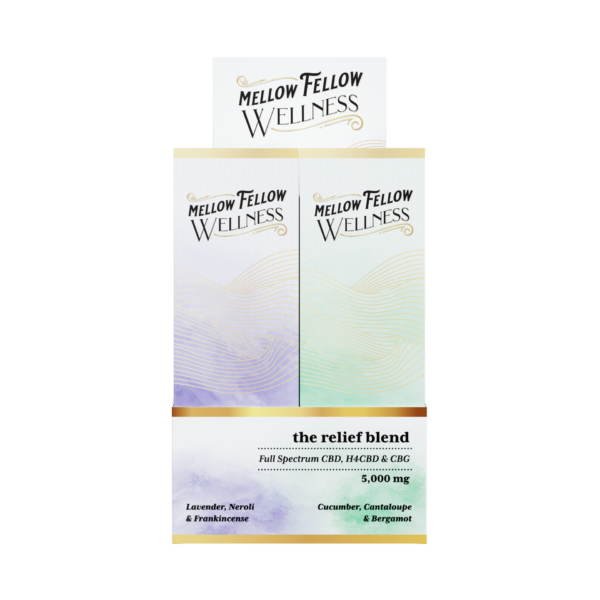 Mellow Fellow Wellness Roll-on 5000mg Relief Blend Scent Assortment