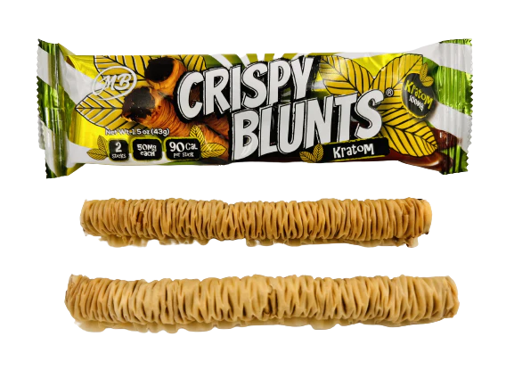 Crispy Blunts 2pc Edibles 100mg Kratom Hazelnut Chocolate 10ct