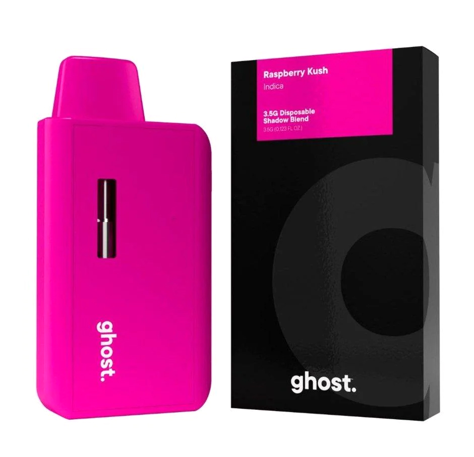 Ghost Disposable Vape 3.5ml D6/THCA Raspberry Kush 6ct