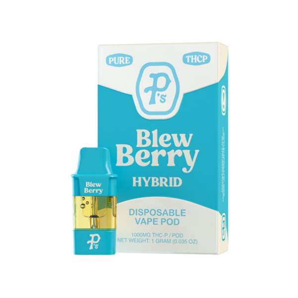 Pushin’ P’s Pack O Pods Vape Disposable 1ml THCP Blew Berry 6ct