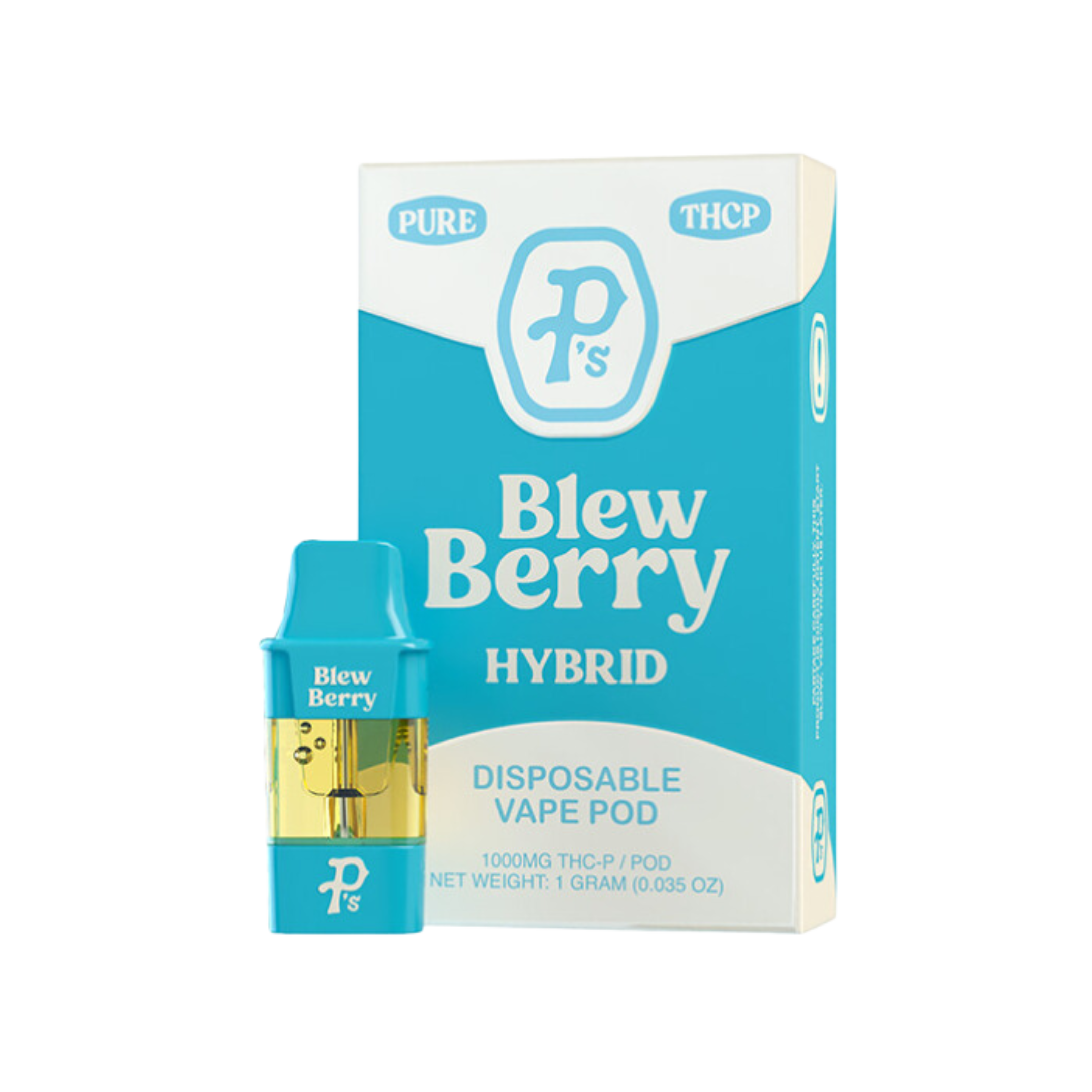 Pushin’ P’s Pack O Pods Disposable Vape 1ml THCP Blew Berry 6ct