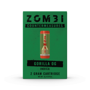 Zombi Vape Cartridge 2ml H4CBD/THC-C/HHC Gorilla OG (indica) 6ct
