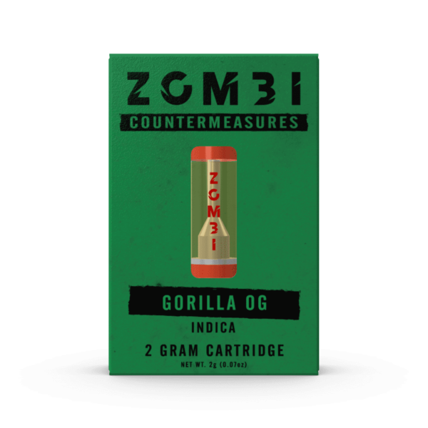 Zombi Vape Cartridge 2ml H4CBD/THC-C/HHC Gorilla OG (indica) 6ct