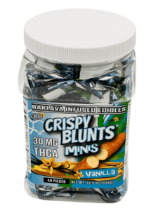 Crispy Blunts Mini 1pc Edibles 30mg THCA Vanilla 40ct