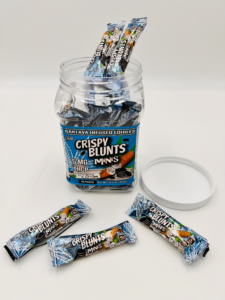 Crispy Blunts Mini 1pc Edibles 5mg THCP Cookies & Cream 40ct